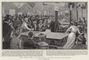 Ping-pong-turneringen i Royal Aquarium af George Soper